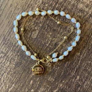 Nunayú Bracelet- 24 River Pearls, 14k gold plated chain